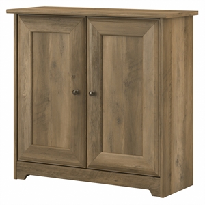 Bush Furniture Cabot Small Storage Cabinet with Doors in Reclaimed Pine