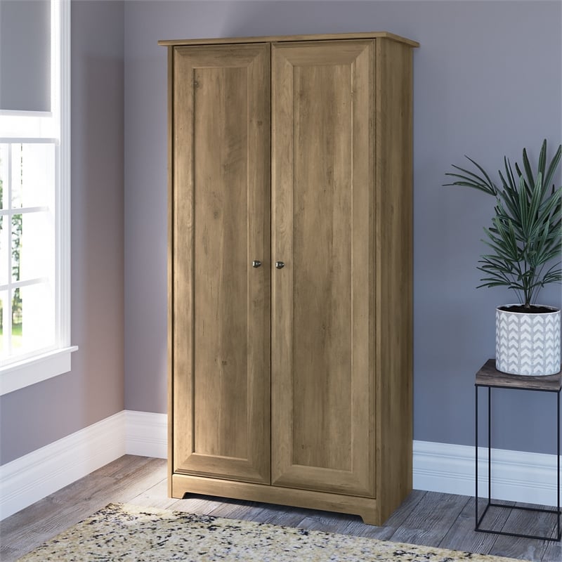 Halifax North America Tall Narrow Bathroom Storage Cabinet with Doors and Shelf Adjustability | Mathis Home