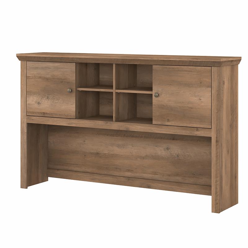 Yorktown 60W Desk Hutch with 2 Doors in Reclaimed Pine Engineered