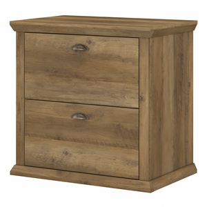 yorktown 2 drawer lateral file cabinet in reclaimed pine - engineered wood