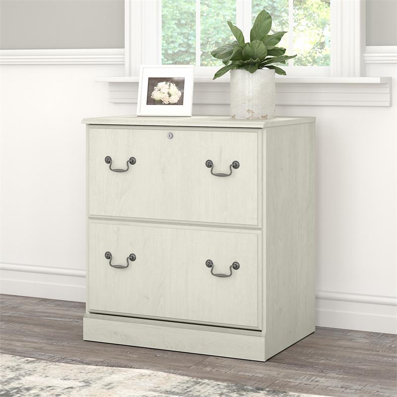 Saratoga 2 Drawer Lateral File Cabinet in Linen White Oak ...