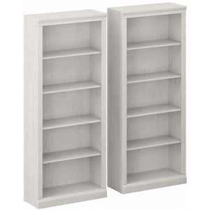 Saratoga Tall 5 Shelf Bookcase - Set of 2