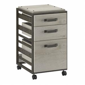 Refinery 3 Drawer Mobile File Cabinet in Cottage White - Engineered Wood