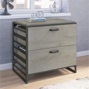 refinery 2 drawer lateral file cabinet in cottage white - engineered wood
