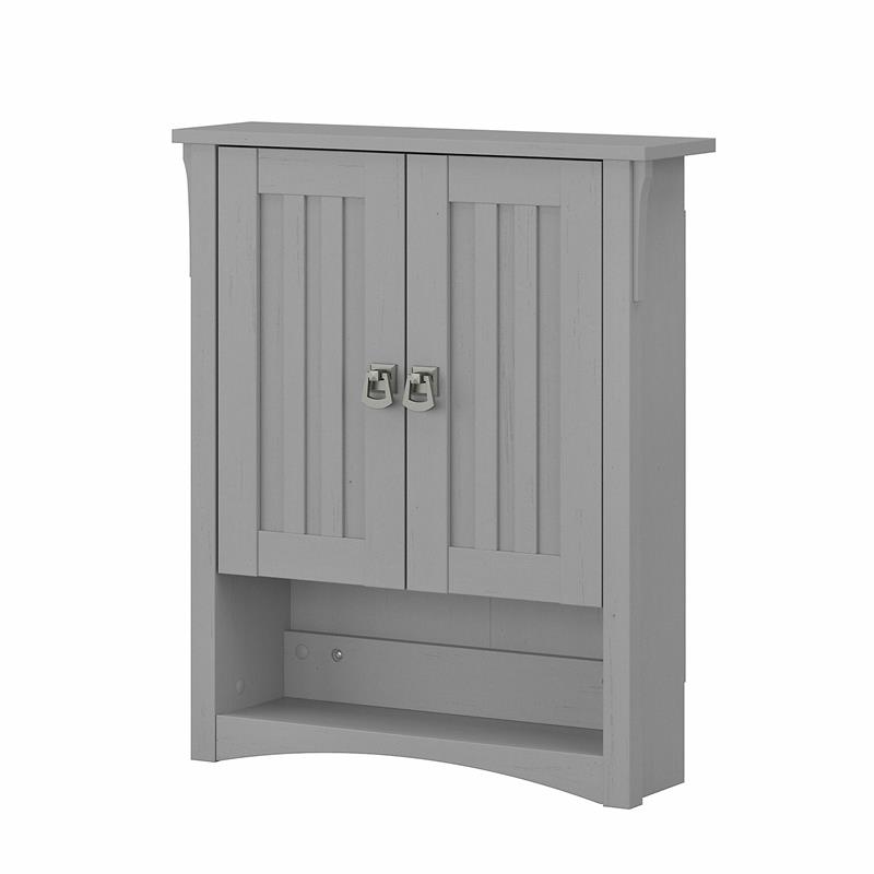 Salinas Bathroom Wall with Doors in Cape Cod Gray Engineered