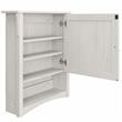 Salinas Bathroom Medicine Cabinet with Mirror in Linen White - Engineered Wood
