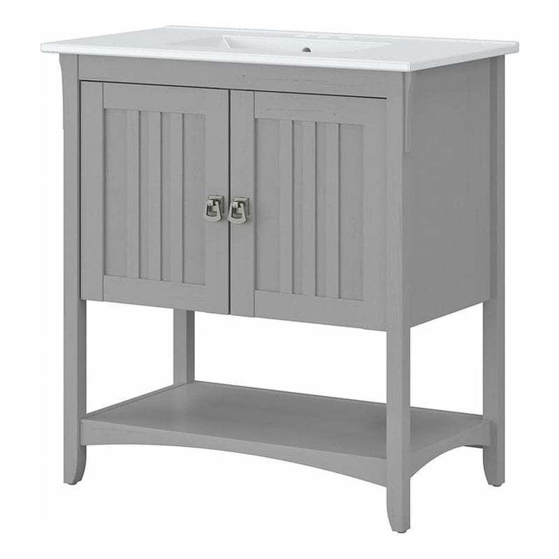 Bush Salinas 32"W Engineered Wood Bathroom Vanity in Cape Cod