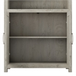 Bush Furniture Knoxville Tall 5 Shelf Bookcase with Doors in Cottage White