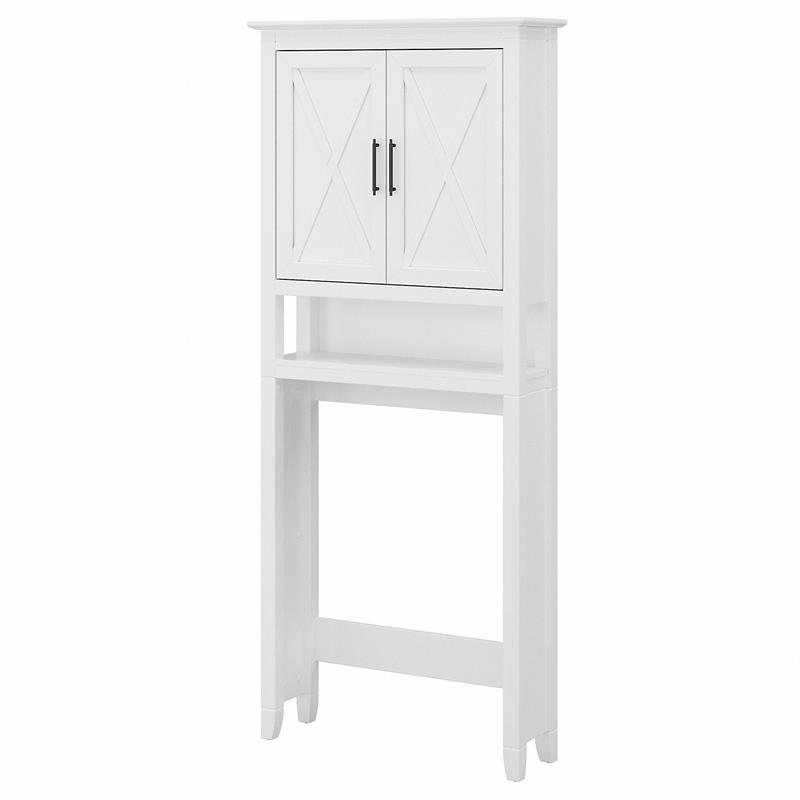 Key West Over The Toilet Storage Cabinet in White Ash - Engineered Wood