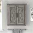 Key West Bathroom Wall Cabinet with Doors in Driftwood Gray - Engineered Wood