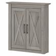 Key West Bathroom Wall Cabinet with Doors in Driftwood Gray - Engineered Wood