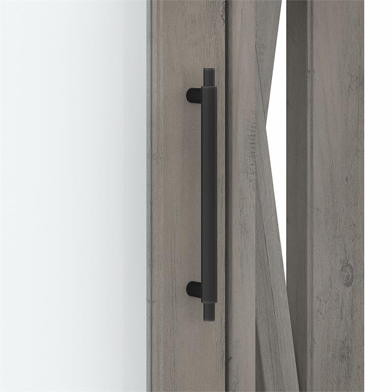 Key West Bathroom Medicine Cabinet with Mirror in Gray - Engineered Wood