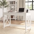 Key West 48W Writing Desk in Linen White Oak - Engineered Wood