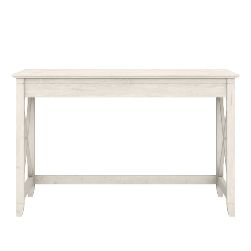 Key West 48W Writing Desk in Linen White Oak - Engineered Wood