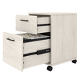 Key West 2 Drawer Mobile File Cabinet in Linen White Oak - Engineered Wood