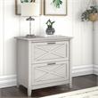 Key West 2 Drawer Lateral File Cabinet in Linen White Oak - Engineered Wood