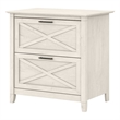 Key West 2 Drawer Lateral File Cabinet in Linen White Oak - Engineered Wood