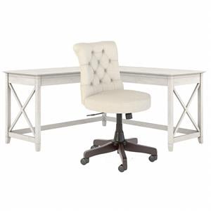 Key West 60W L Shaped Desk and Chair Set