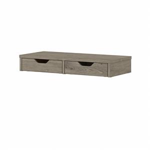 key west desktop organizer with drawers in shiplap gray - engineered wood