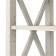 Key West Console Table with Drawers and Shelves in Linen White - Engineered Wood