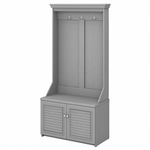 Fairview Hall Tree with Shoe Storage Bench in Cape Cod Gray - Engineered Wood