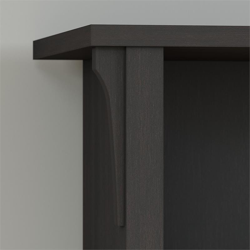 Salinas Hall Tree with Shoe Storage Bench in Vintage Black - Engineered Wood