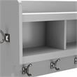 Woodland 40W Wall Mounted Coat Rack in Cape Cod Gray - Engineered Wood