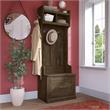 Woodland 24W Hall Tree & Shoe Bench w/ Drawer in Ash Brown - Engineered Wood