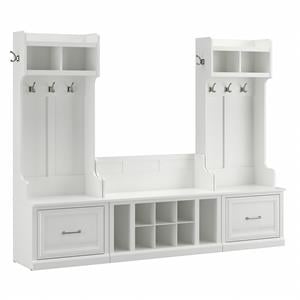 Woodland Entryway Storage Set with Drawers in White Ash - Engineered Wood