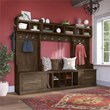 Woodland Full Entryway Storage Set with Drawers in Ash Brown - Engineered Wood