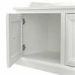 Woodland 40W Shoe Storage Bench with Doors in White Ash - Engineered Wood