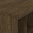 Woodland 24W Small Shoe Bench with Shelves in Ash Brown - Engineered Wood