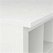 Woodland 40W Shoe Storage Bench with Shelves in White Ash - Engineered Wood