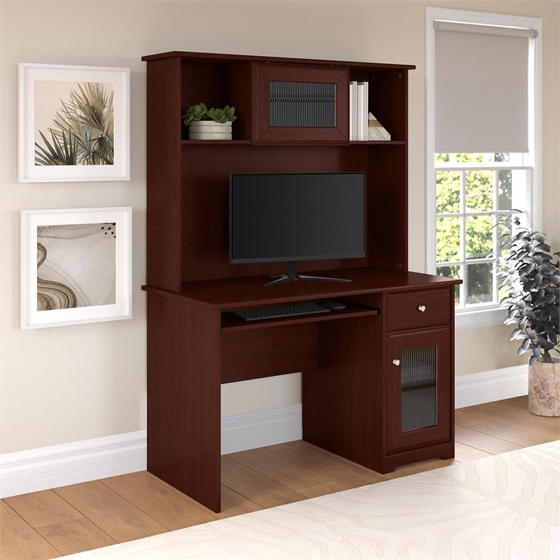 Cabot 48w Small Computer Desk With, Small Computer Desk With Shelf
