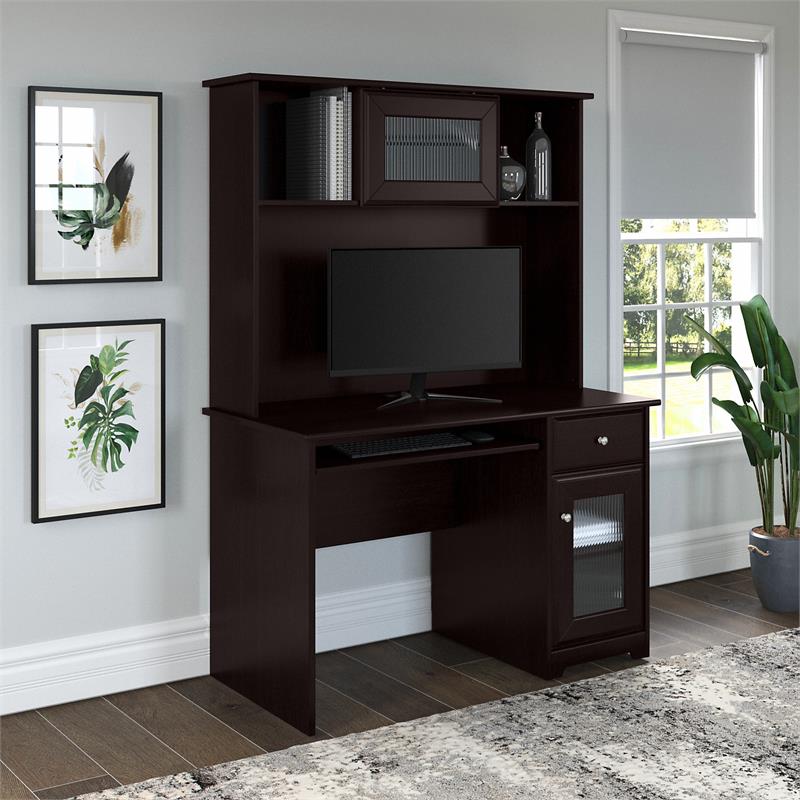 Cabot 48w Small Computer Desk With, Small Computer Desk With Shelf