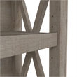 Key West 5 Shelf Bookcase Set in Washed Gray - Engineered Wood