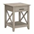 Key West Nightstand with Drawer in Washed Gray - Engineered Wood