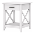 Key West End Table with Storage in Pure White Oak - Engineered Wood