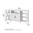 Key West Tall TV Stand for 65 Inch TV in Pure White Oak - Engineered Wood