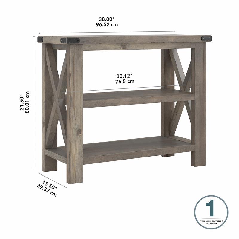 38 tall console table