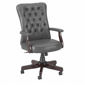 Saratoga High Back Tufted Office Chair with Arms