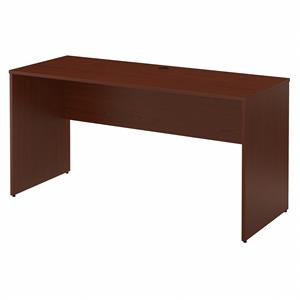 commerce 60w credenza desk in autumn cherry - engineered wood