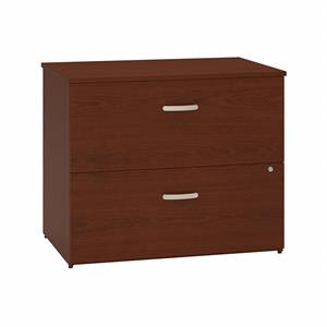 Commerce 36W 2 Drawer Lateral File Cabinet in Autumn Cherry - Engineered Wood