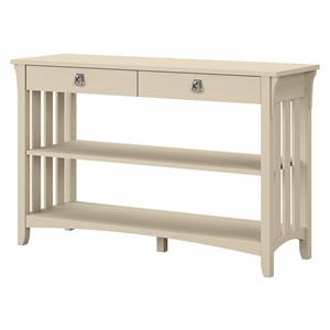 Salinas Console Table with Drawers in Antique White - Engineered Wood