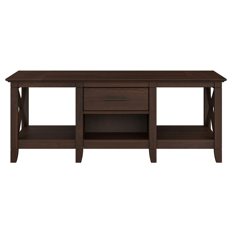 Key West Coffee Table with Storage in Bing Cherry - Engineered Wood