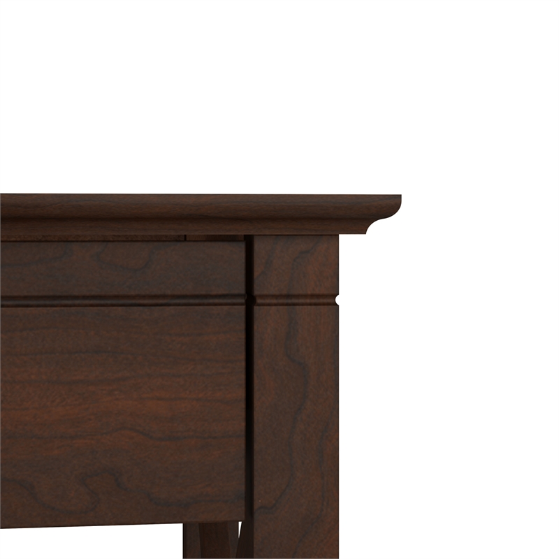 Key West Console Table with Drawers and Shelves in Bing Cherry - Engineered Wood
