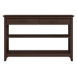 Key West Console Table with Drawers and Shelves in Bing Cherry - Engineered Wood
