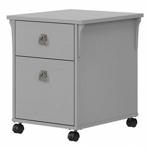 Salinas 2 Drawer Mobile File Cabinet in Cape Cod Gray - Engineered Wood