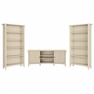 Salinas TV Stand with Set of 2 Bookcases