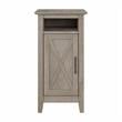 Key West Small Storage Cabinet with Door in Washed Gray - Engineered Wood